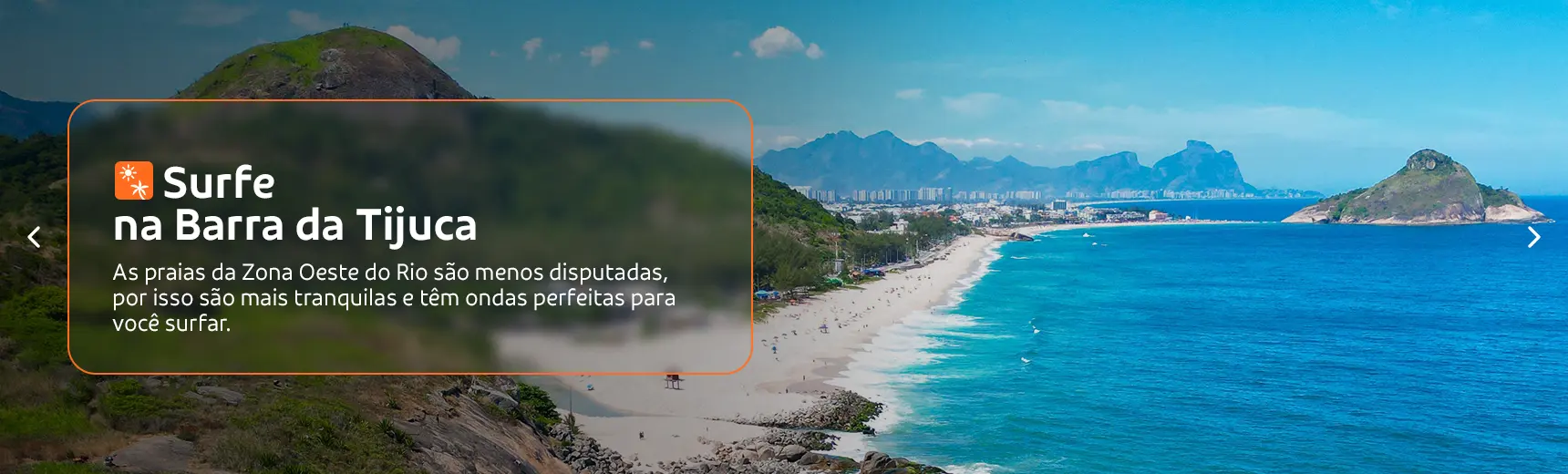 Vista superior da Praia da zona oeste do Rio de Janeiro