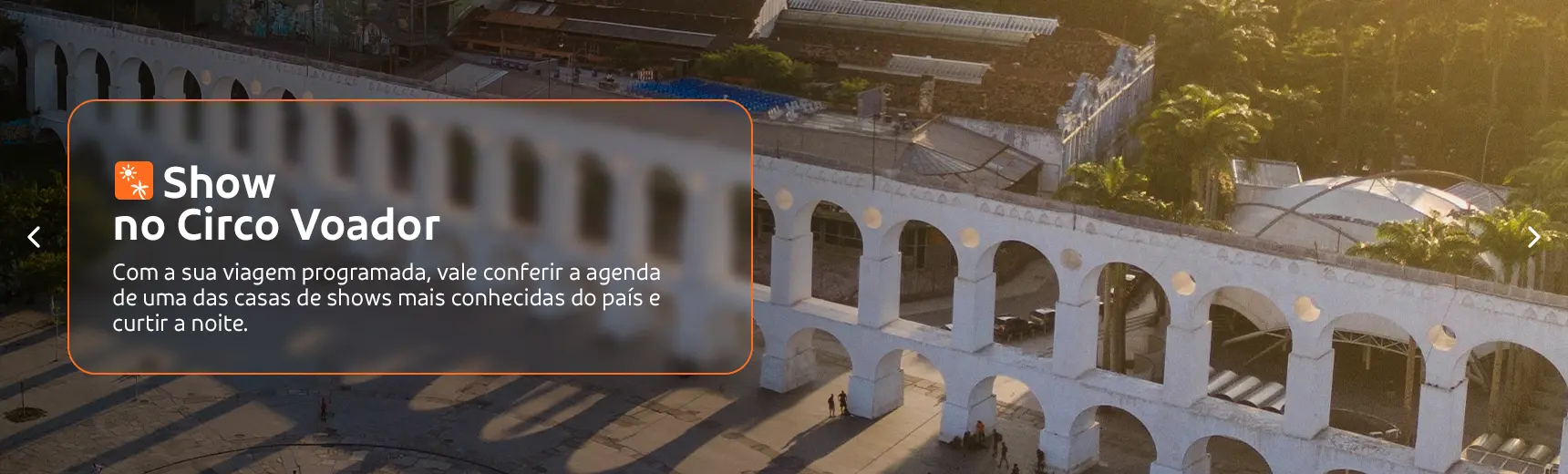 Vista superior da casa de shows Circo Voador