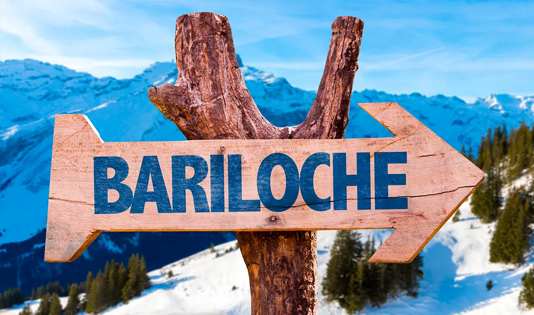Placa com o nome de Bariloche