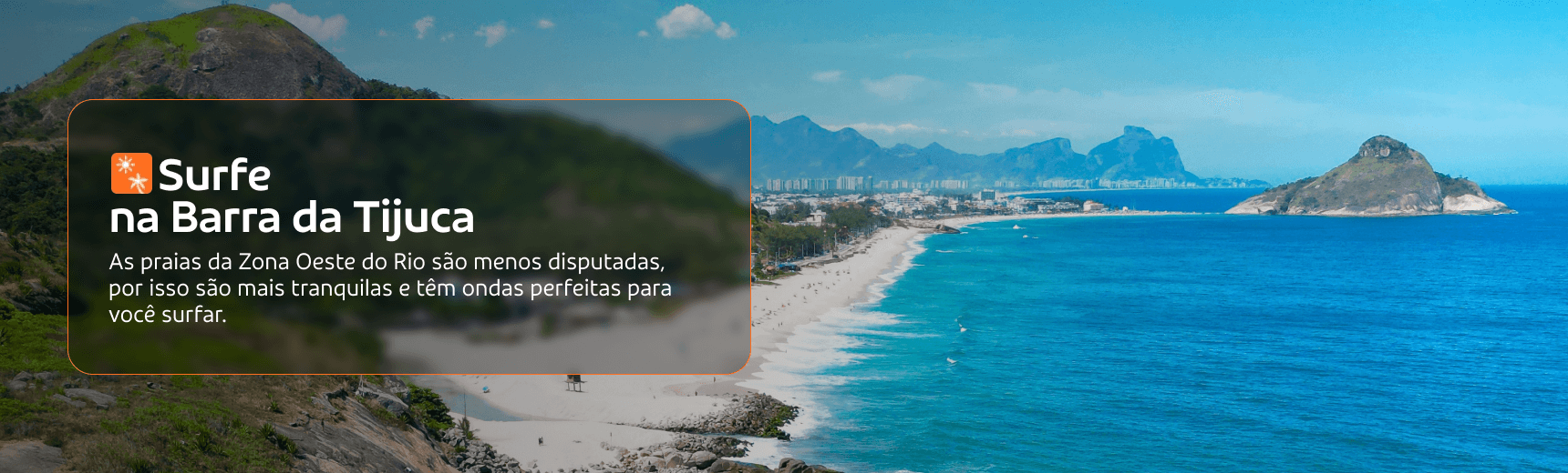 Vista superior da Praia da zona oeste do Rio de Janeiro