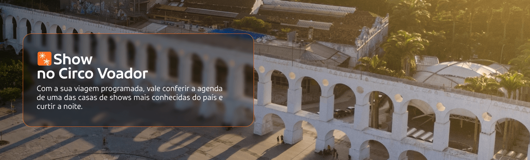 Vista superior da casa de shows Circo Voador