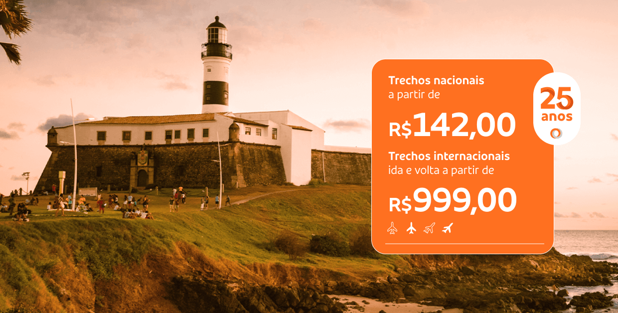 A GOL está com você há 25 anos