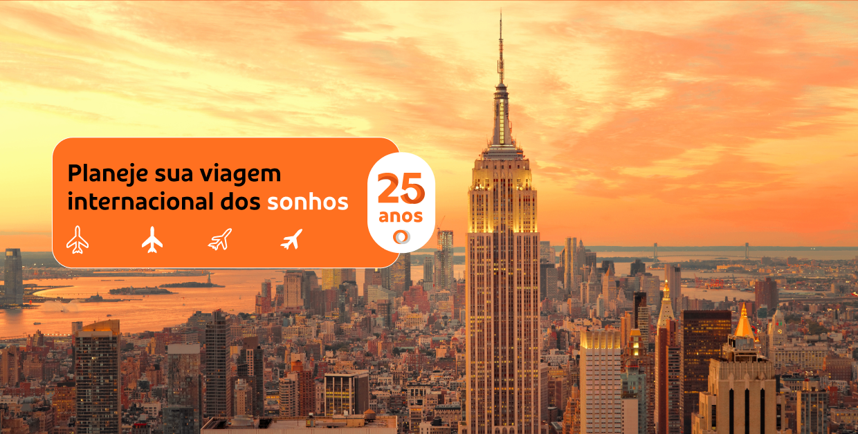 Há 25 anos te levando ao seu destino dos sonhos